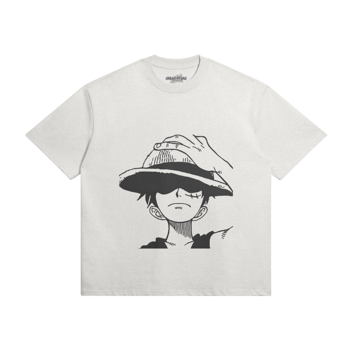 Hemd von Monkey D. Ruffy, PODpartner, mit rotem und blauem Design, detaillierte Comic-Prints, bequemes Casual-Shirt.