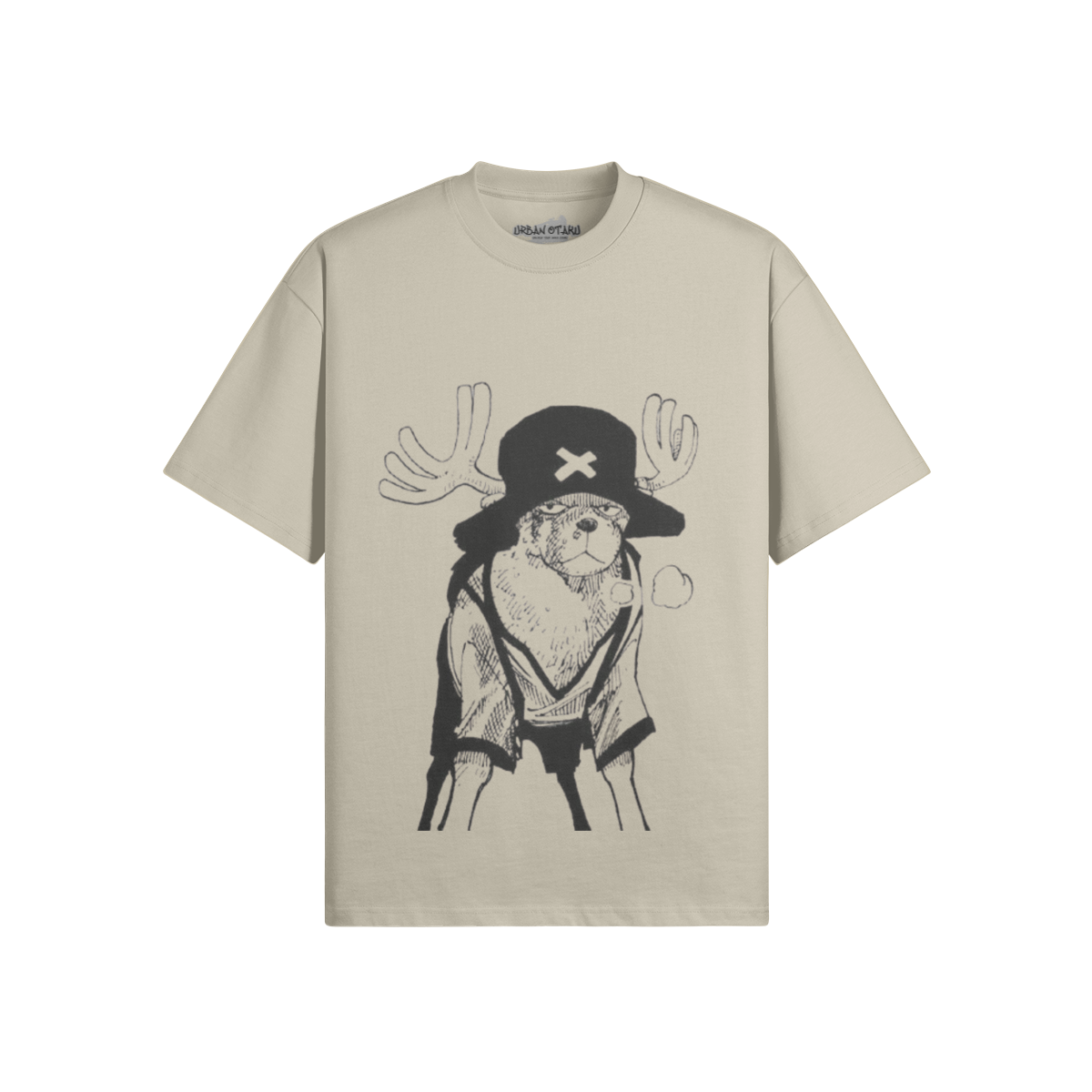 Tony Chopper T-Shirt von PODpartner, zeigt ein farbenfrohes Design des Charakters auf weichem Baumwollstoff.
