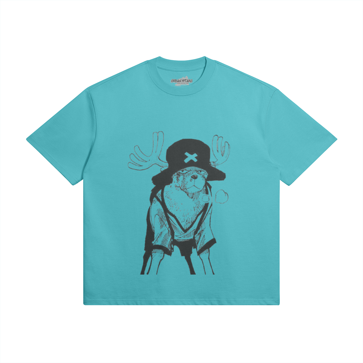 Tony Chopper T-Shirt von PODpartner, weiße Baumwollshirt mit Chopper-Design, bequem und stilvoll für Fans der Serie.