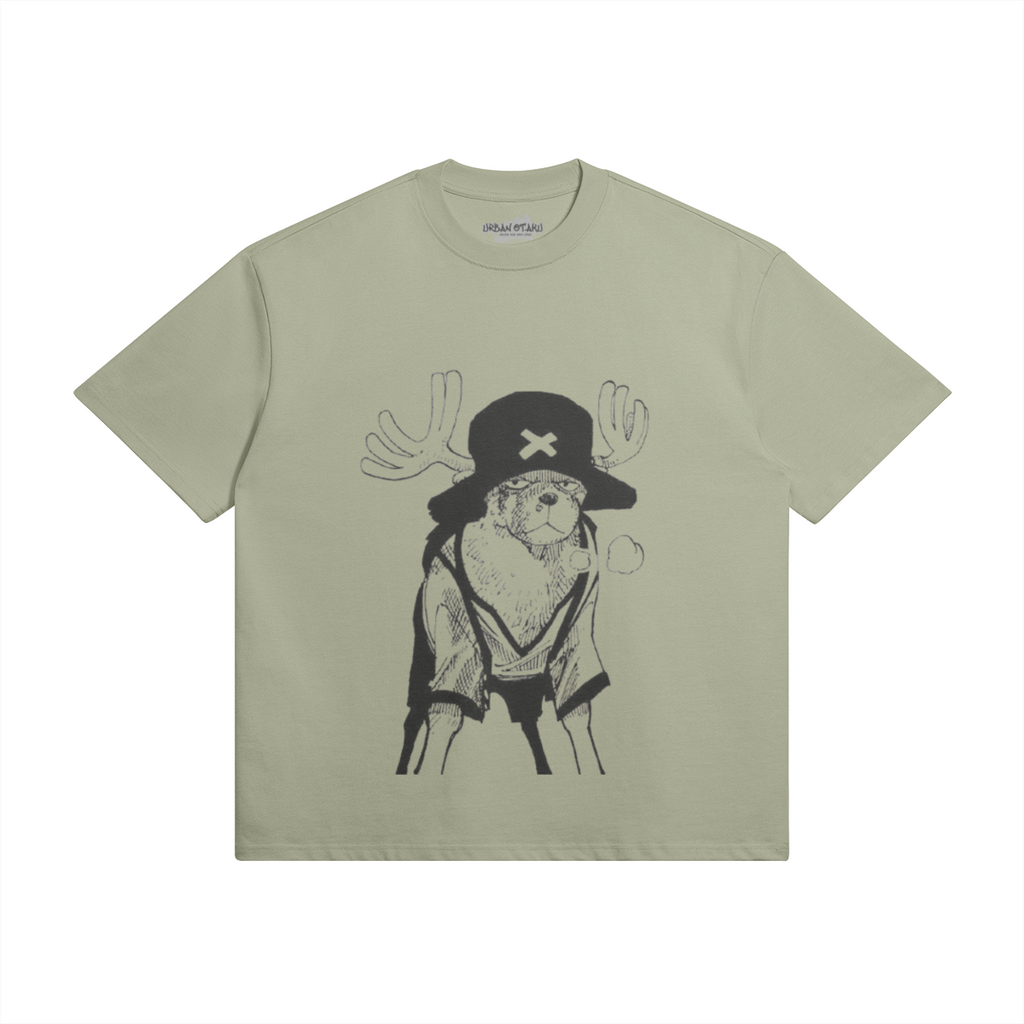 Rosa Tony Chopper T-Shirt von PODpartner mit Druckmotiv, bequemes Design für Fans von One Piece.