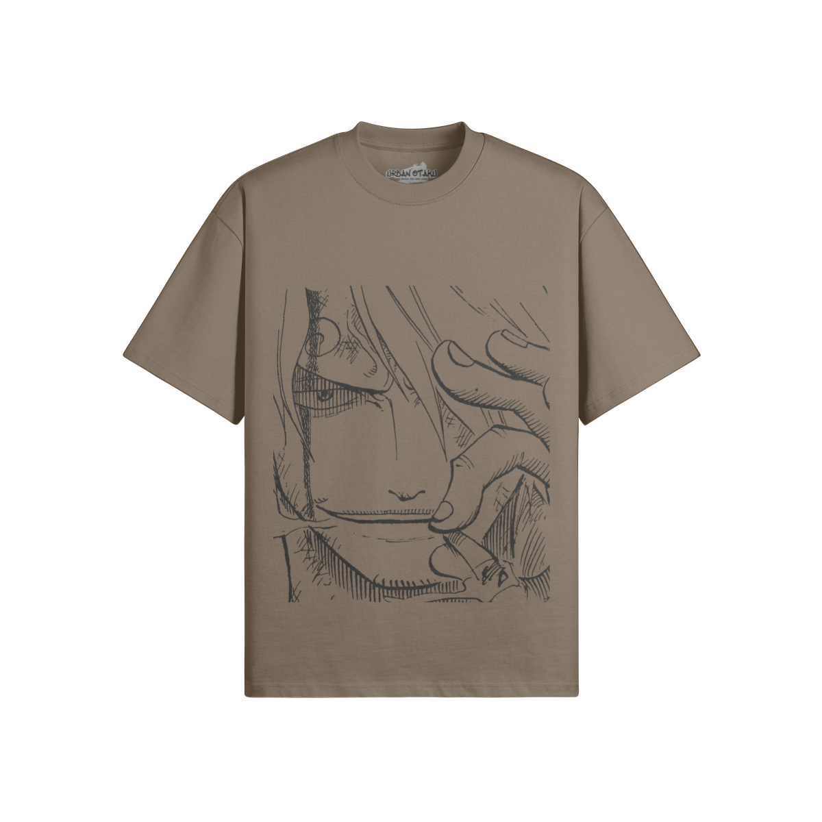 Vinsmoke Sanji Grafikshirt von PODpartner, schwarzes T-Shirt mit Sanji-Design, detailreiche Manga-Illustration, bequemer Schnitt