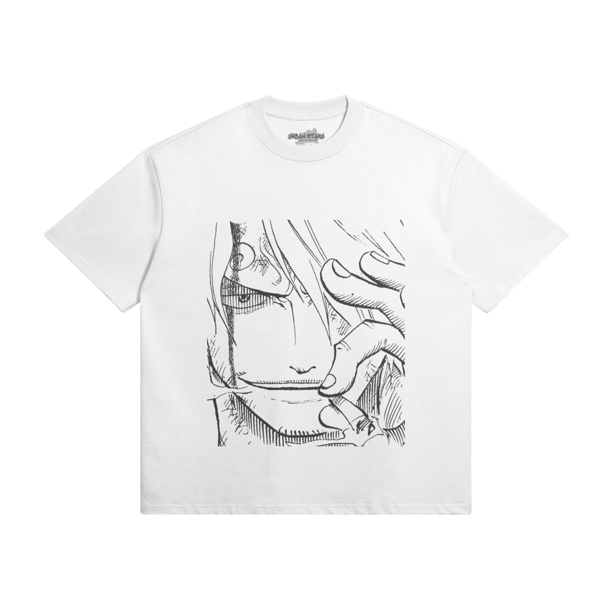 Vinsmoke Sanji Graphic Shirt von PODpartner, schwarzes T-Shirt mit Sanji-Design, bequem und stylisch für Anime-Fans.